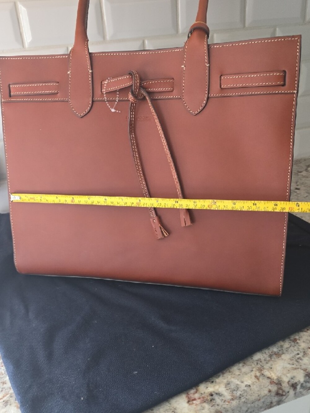 NWOT Dooney & Bourke Alto Tassel Tote - Tobacco Brown - Picture 9 of 16